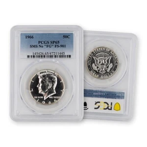 1966 Kennedy Half Dollar - SMS - No FG - PCGS 65 - Picture 1 of 1