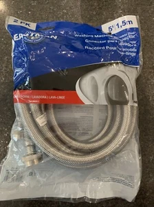 Eastman 48371 2er Pack 5' Waschmaschine Anschluss Edelstahl NEU! Versiegelt! - Bild 1 von 1