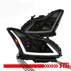 Upgrade Smoked Projector HID Headlights For Infiniti G37 Q60 2d Coupe Models - Picture 1 of 8