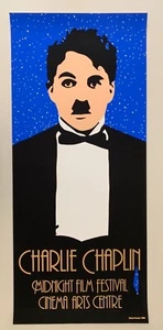 CHARLIE CHAPLIN VON ROBERT FRANCIS, 1984 SERIGRAFIE, MIDNIGHT FILM FESTIVAL - Bild 1 von 6