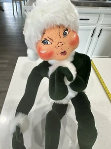 2005 Annalee große 22” - 24” grüne Weihnachtselfe hergestellt in den USA - Bild 1 von 10