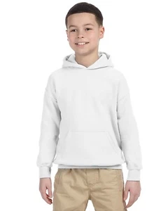 Gildan Youth Hoodie Heavy Blend Boys Girls 8 oz 50/50 Hoody S-XL G185B - Picture 1 of 55