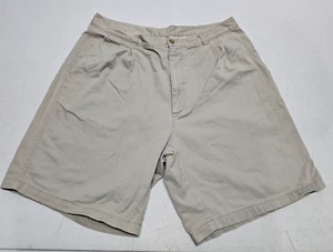 Nike Mens Size 34 (34x8) Khaki Chino Shorts Pleated Front Summer Cotton Shorts - Picture 1 of 7