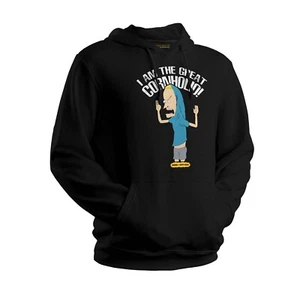 Sudadera con capucha negra PREMIUM inspirada en Beavis And Butt Head - BB-A01 - Imagen 1 de 2