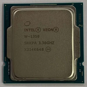 Intel Xeon W-1350 LGA-1200 Server CPU Processor 3.30 - 5.00 GHz 6-Core 12MB 80W - Picture 1 of 3