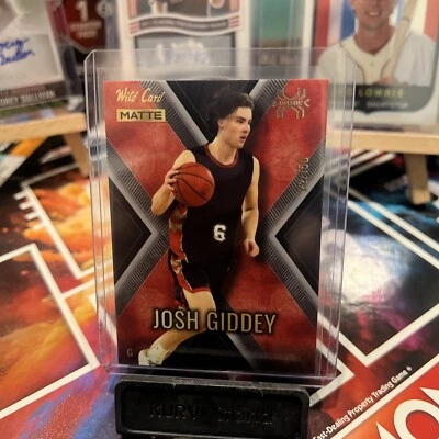 2022 Wild Card Matte Josh Giddey X-Plode /150 Chicago Bulls Color Match - Image 1 of 2