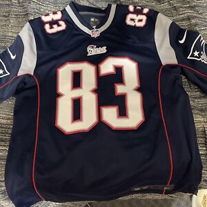 Authentic New England Patriots Wes Welker #83 Nike Elite Jersey Blue - Size 40