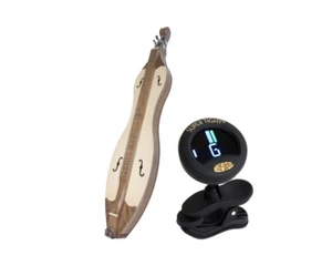 Mountain Dulcimer 4-string Vaulted Spruce F-holes, Walnut + Snark Tuner - Picture 1 of 6
