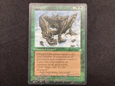 MTG Ice Age LHURGOYF Signed LP-/MP (BIN0254) Graded Power - Image 1 of 2