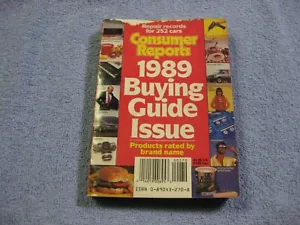 1989 Buying Guide Issue Consumer reports Repair Records For 252 Cars - Picture 1 of 2