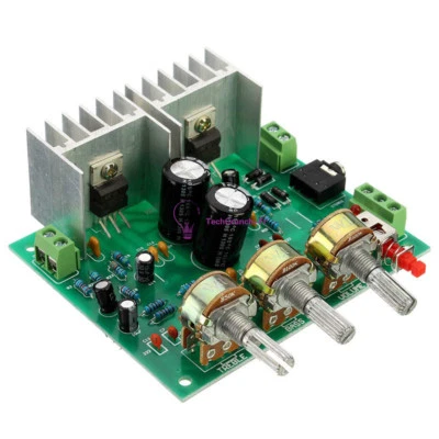 AC 12V TDA2030A 15W+15W Two 2.0-Channel hifi Stereo Amplifier AMP Board Kit - Photo 1/4