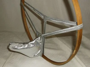 Tanga de Cuerda G para Hombre Regular CABALLO DE GUERRA Adulto Diversión SEMENTAL PLATEADO 1 Día de Envío - Imagen 1 de 4