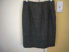 Searle Blatt ~  Women Wool Skirt Lined Winter Skirt Black Straight Pencil Sz 4