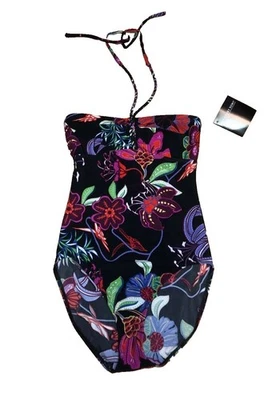 Traje de baño Newport News de una pieza para mujer talla 6 estampado floral nuevo con etiquetas Foto 1 de 4
