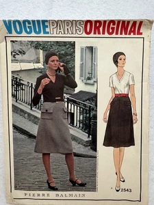 Vogue Paris Original 2543 Size 16 Pierre Balmain Cut Complete - Picture 1 of 5