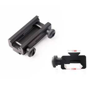 20mm Dovetail to 11mm Extension Weaver Picatinny Rail Scope Mount Base Adapter - Picture 1 of 9