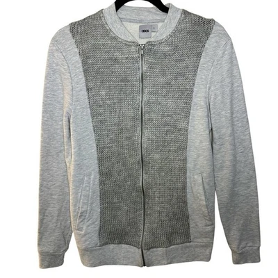 ASOS Men’s Gray Wool Front Knit Zip Up Sweater Size S - Image 1 of 4