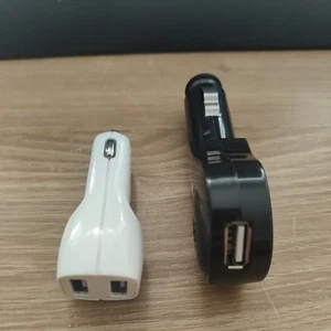 12v USB Car Charger Adapter - 1 Twin Dual 2 Port & 1 Single - Afbeelding 1 van 5