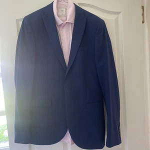 Light Blue Next Suit - Ideal for Prom (38/32) with pink shirt15” - Imagen 1 de 11