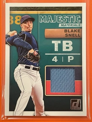 2019 Panini Donruss Blake Snell Majestic Materials #MM-BS Baseball Rays - Image 1 of 2