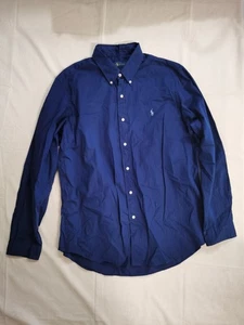 Ralph Lauren camicia uomo blu navy con bottoni manica lunga XL - Foto 1 di 7