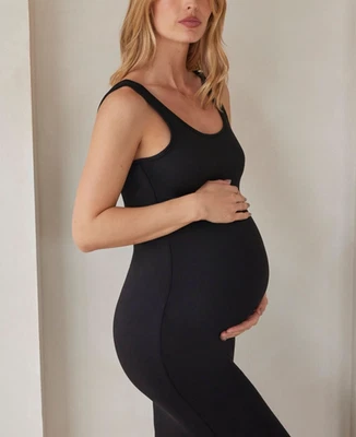 Bumpsuit Tank Dress Black Sleeveless Maternity Womens Size XS - Image 1 of 4