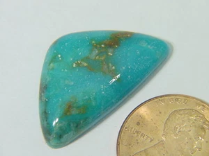 BUTW blue ridge turquoise 26 x 15 mm free form lapidary cabochon gemstone 5015B - Picture 1 of 1