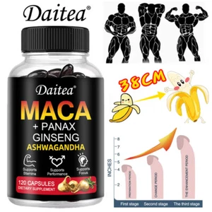 Cápsulas de Maca Alta Dosis con Ashwagandha y Ginseng Coreano - Imagen 1 de 12