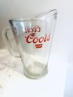 Vintage Coors Banquet Beer Pitcher Heavy Glass Pitcher