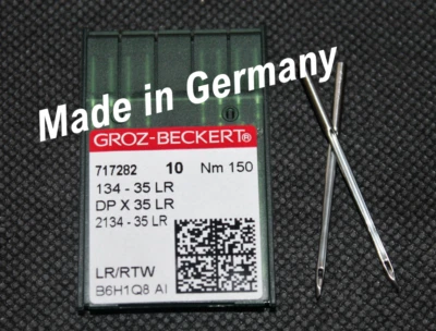 Nähmaschinennadel Ledernadeln Groz Beckert Rundkolben 134-35 LR Nadelstärke 150 - Bild 1 von 4