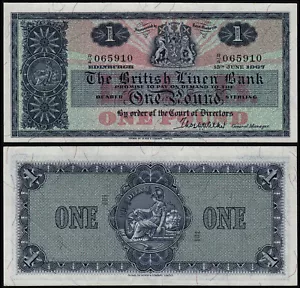 SCHOTTLAND BRITISH LINEN 1 POUND (P168) 1967 UNC - Bild 1 von 1