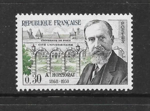 FRANCIA 1960 30c Muerte de Honnorat COMO NUEVO nunca articulado SG 1506 - Imagen 1 de 1