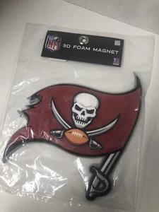 NFL 3-D Foam Magnet Home Office Bar Decor - Made in USA Tampa Bay Buccaneers  - Picture 1 of 8