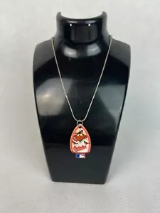 Baltimore Orioles Logo Vintage Träne Spinner Halskette - Bild 1 von 1