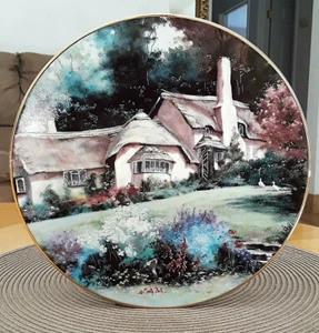 Marty Bell Lorna Doone Cottage Teller # 0854A 1991 The Hamilton Collection - Bild 1 von 3