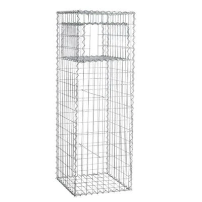 Gabione Gabionen Säule 50x50x150 cm Pfosten eckig Steinkorb Mauer Draht Gitter - Bild 1 von 4
