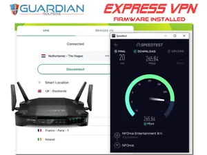 LINKSYS WRT32x Express FAST NEXT GEN VPN Router Express VPN Firmware 250Mbp+ - Picture 1 of 5