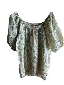 NWT Solitaire Womens Floral Top  / Embroidered/ Medium - Picture 1 of 8