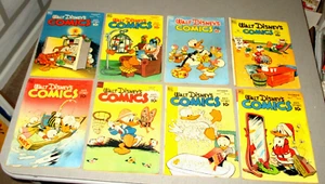 8-DELL WALT DISNEYS COMICS-1948-49 GOLDEN AGE- QUATTRO COLORI CARL BARKS DONALD DUCK - Foto 1 di 17