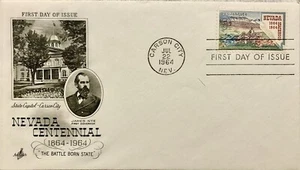 1964 Nevada Statehood Centennial First Day of Issue Perfect Condition - Picture 1 of 1