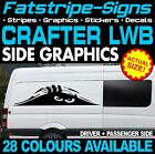to fit VW CRAFTER LWB PEEPING MONSTER FUNNY CAMPER VAN STICKERS GRAPHICS DECALS
