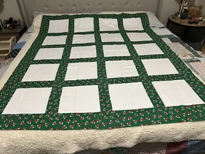 LITTLE 😇 ANGELS  BLANK  QUILT  BLOCK  48” x70”  10”x10” BLOCKS GREAT gift.  🎁 - Picture 1 of 2