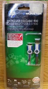 HP Monster Micro USB 3.0 Kabel 900 Ultra High Speed 7 Fuß Kabel **NEU** - Bild 1 von 7