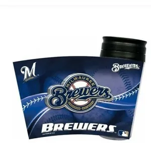 Milwaukee Brewers Hunter MLB Acrylic 16 OZ Tumbler Travel Mug Cup Seal Lid New - Picture 1 of 1