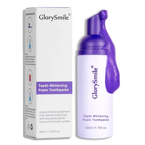 Purple Toothpaste Whitening Foam, Color Correcting Purple Toothpaste for Teeth W - Picture 1 of 7