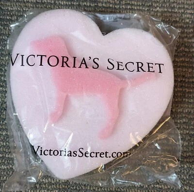 Victoria's Secret розовый собаки губка сердце логотип душа запечатанный ручки для ванны - Изображение 1 из 2