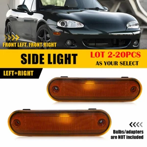 2-20X Fender Side Marker Light Housings Kit For 1990-05 Mazda Miata MX-5 Amber H - Picture 1 of 35