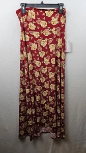 LulaRoe Rock Damengröße Small rot gelb cremefarben Blumenmuster Maxi neu mit Etikett - Bild 1 von 7