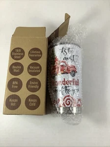 Brand New Christmas 18 Ounce Tumbler Stainless Steel Double Wall - Picture 1 of 7
