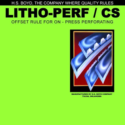 H.S. BOYD HS Boyd Litho-Perf / CS 10-foot Roll 8 Tooth #603 Center Series Rules